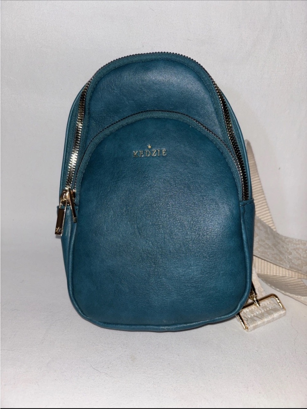 Kedzie Teal Mini Backpack Crossbody